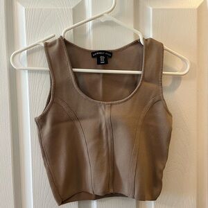 Women's Tan Crop Top